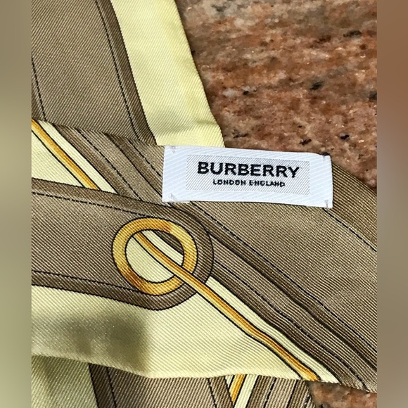 BURBERRY Silk Scarf- 34.6βx 2.4β π₯π€©β€οΈ - Picture 4 of 17